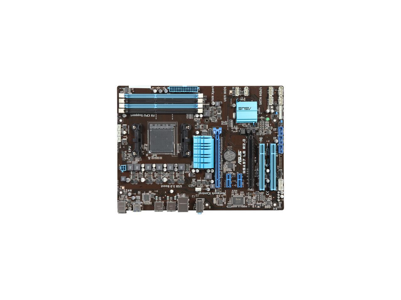 Refurbished: ASUS M5A97 LE R2.0 AM3+ ATX AMD Motherboard with UEFI BIOS