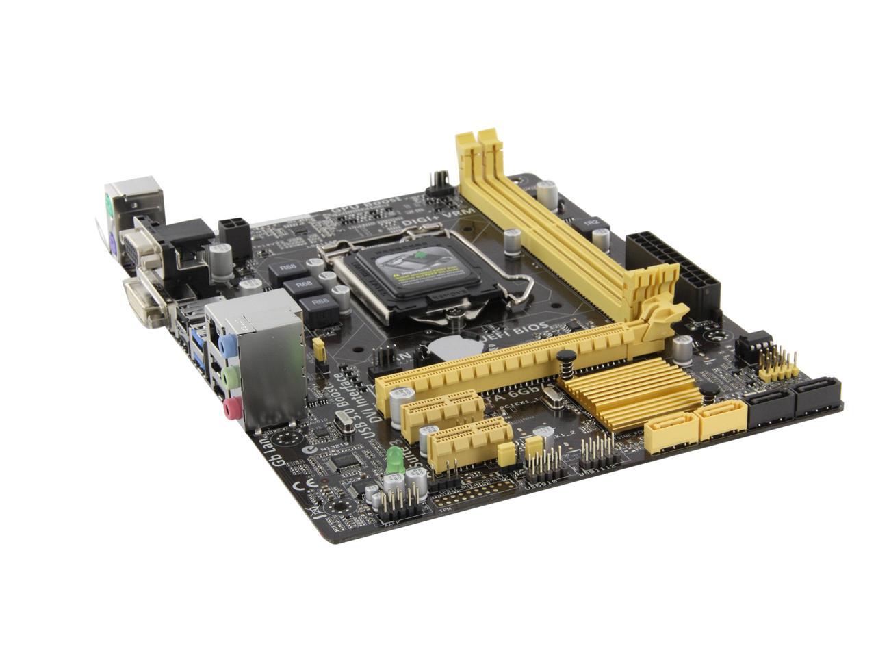 ASUS H81M-E LGA 1150 Intel H81 SATA 6Gb/s USB 3.1 uATX Intel Motherboard