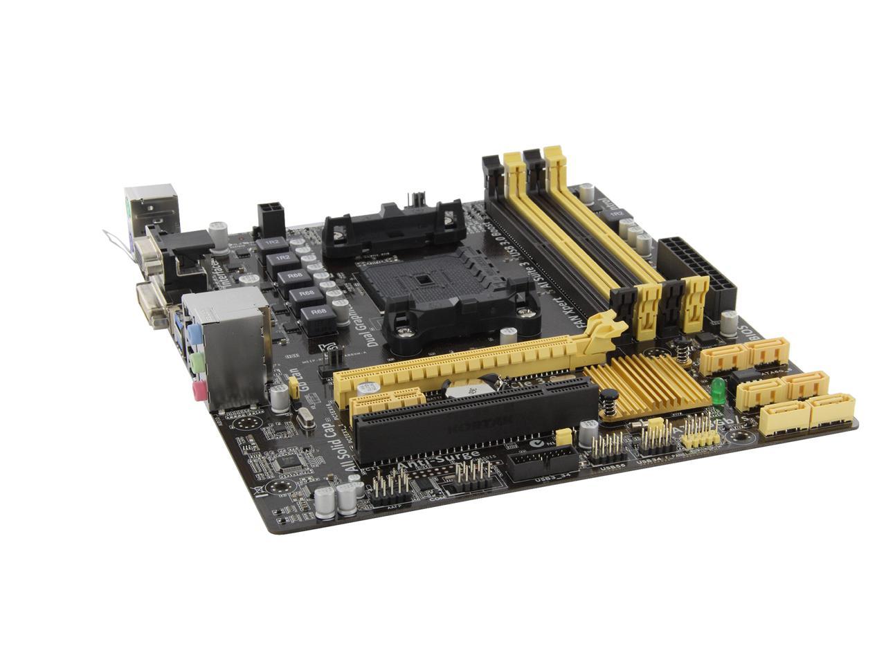 Used - Very Good: ASUS A88XM-A FM2+ Micro ATX AMD Motherboard with 
