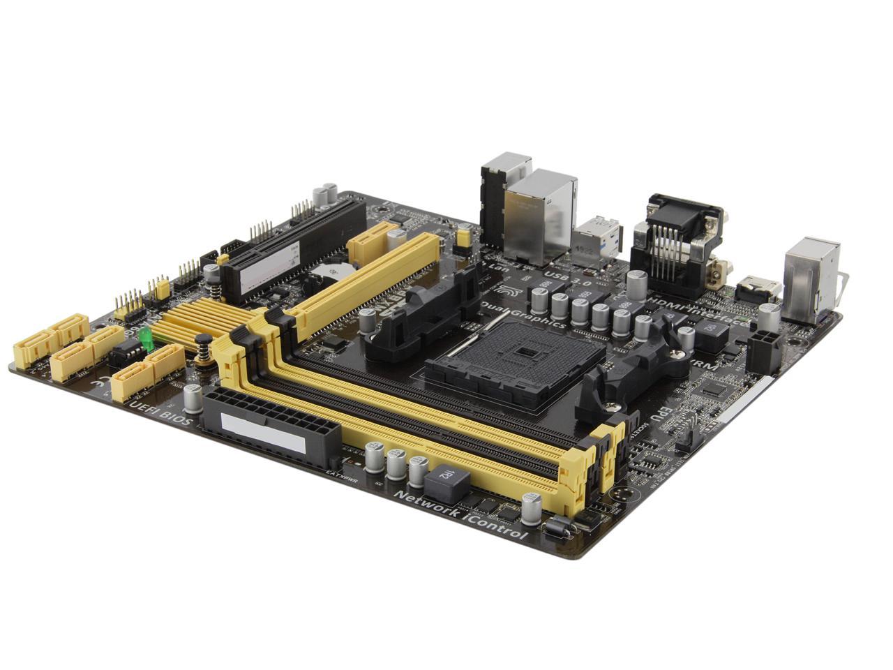 ASUS A88XM-A FM2+ AMD A88X (Bolton D4) SATA 6Gb/s USB 3.0 HDMI Micro ATX  AMD Motherboard with UEFI BIOS