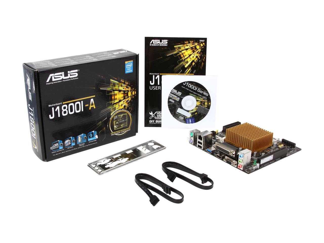 ASUS J1800IA Intel Celeron DualCore J1800 Mini ITX Motherboard / CPU