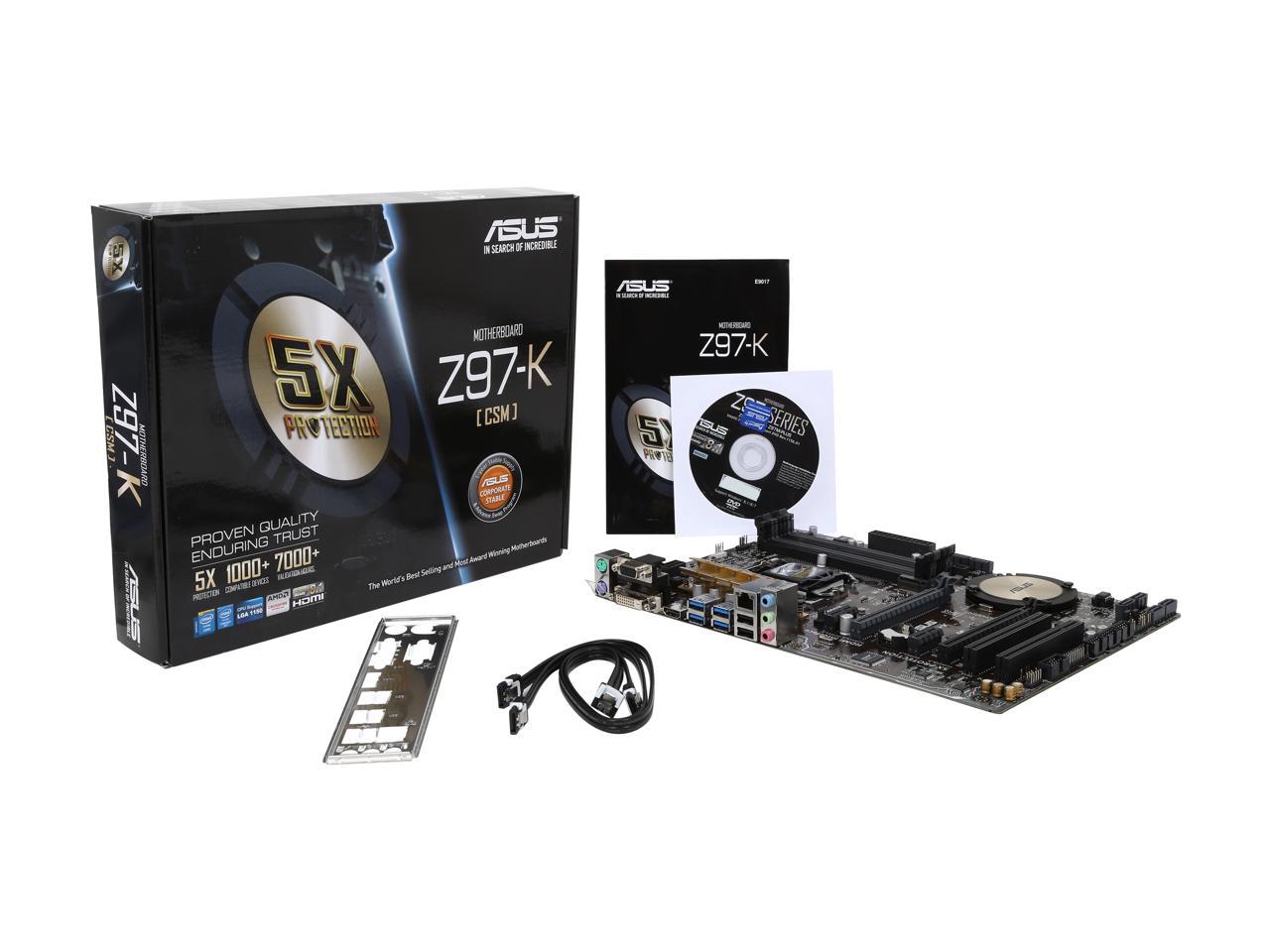 Asus z97 k совместимость