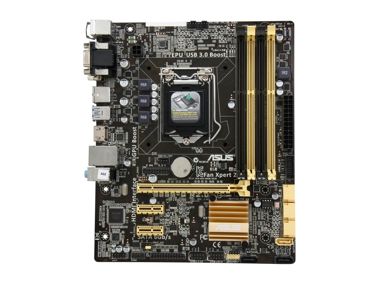 Asus b85m g не запускается