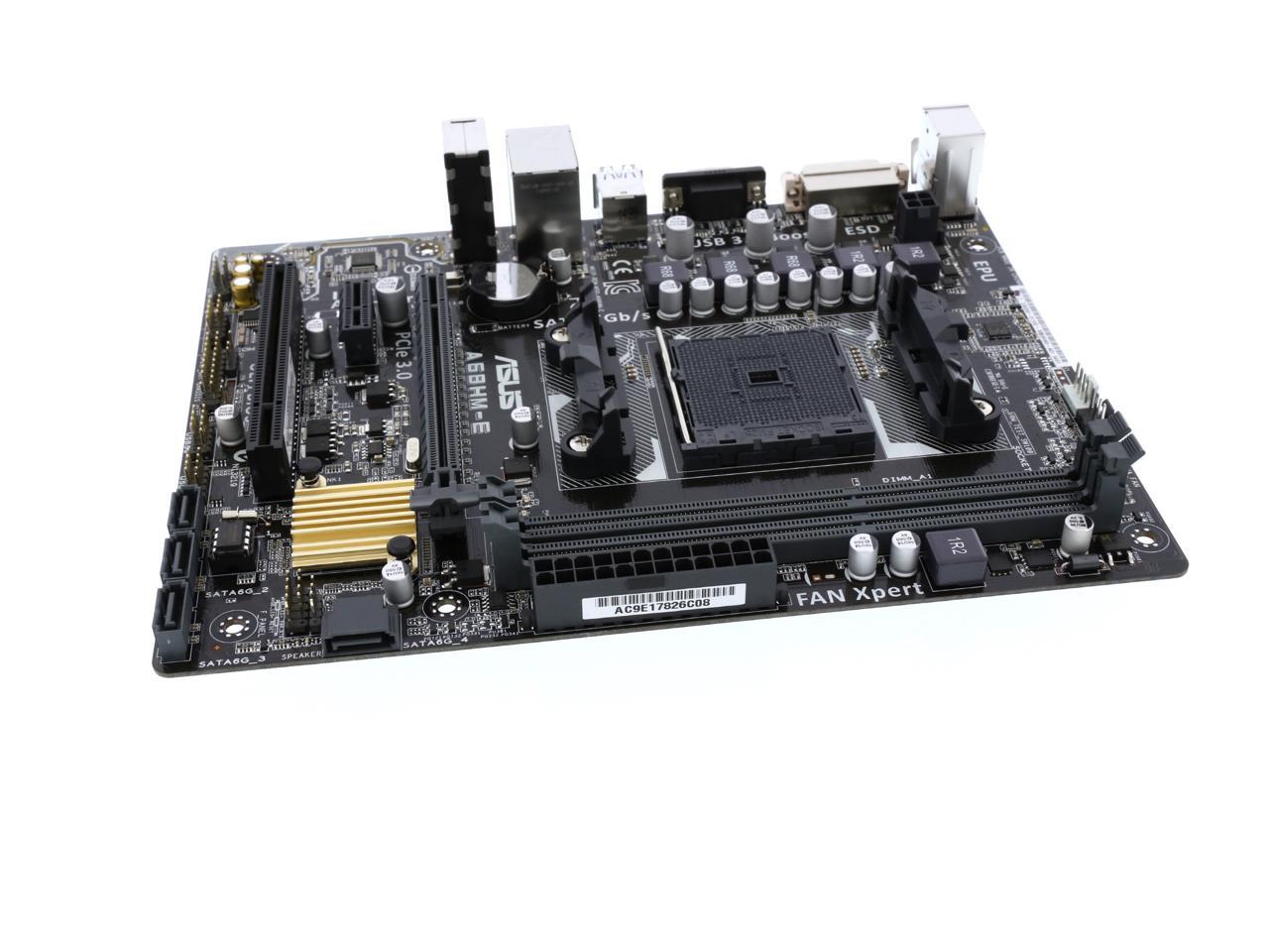 Used Like New Asus A68hm E Fm2 Micro Atx Amd Motherboard Newegg Com Used Like New Asus A68hm E Fm2 Micro Atx Amd Motherboard Newegg Com