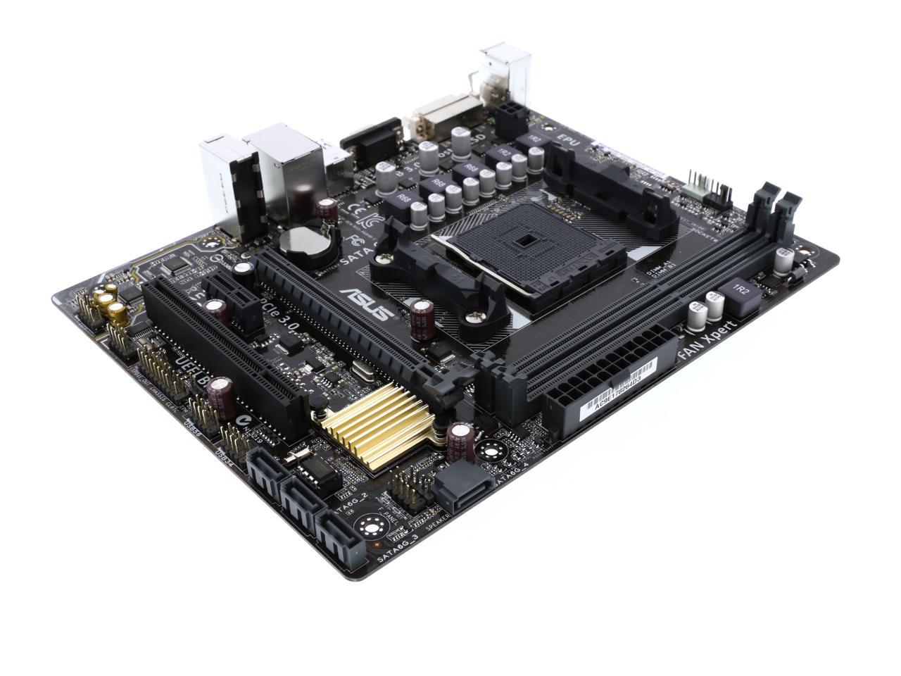 Socket FM2 Asus A68HM-PLUS AMD A68 DDR3 USB 3.0 Micro ATX HDMI Motherboard 