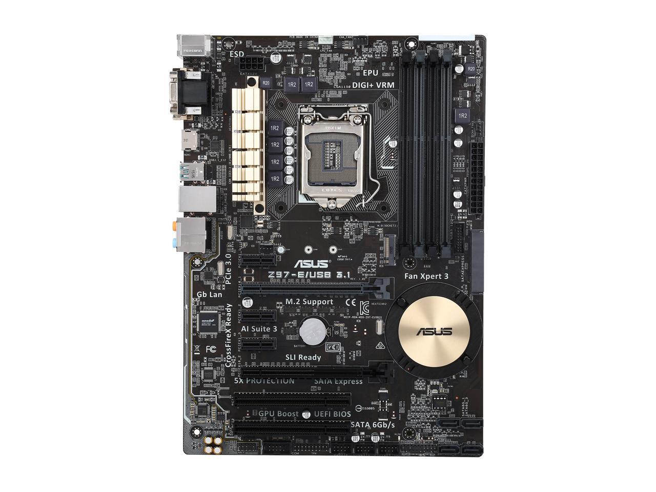 Open Box ASUS Z97E/USB3.1 ATX Intel Motherboard Newegg.ca