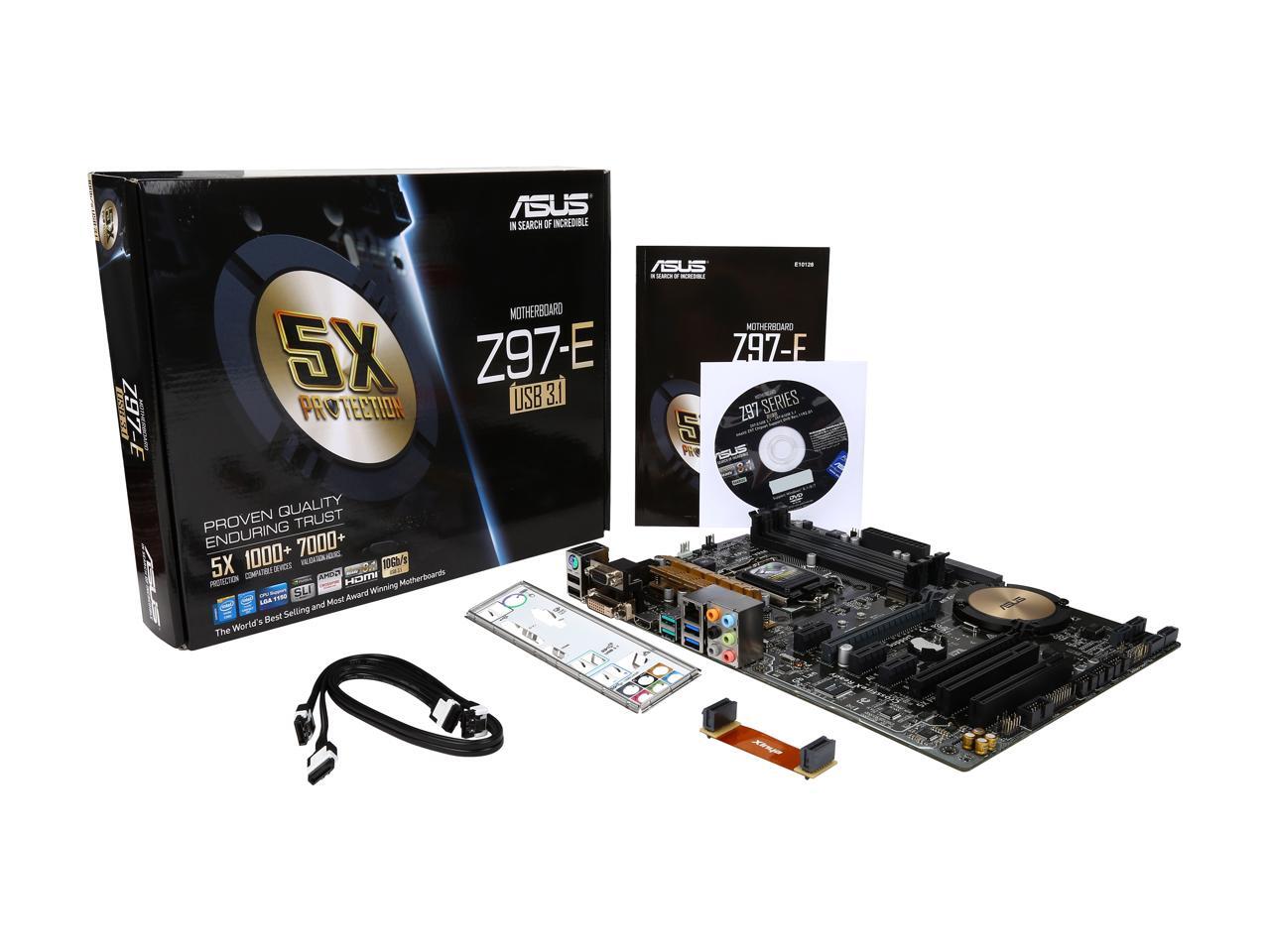Open Box ASUS Z97E/USB3.1 ATX Intel Motherboard Newegg.ca