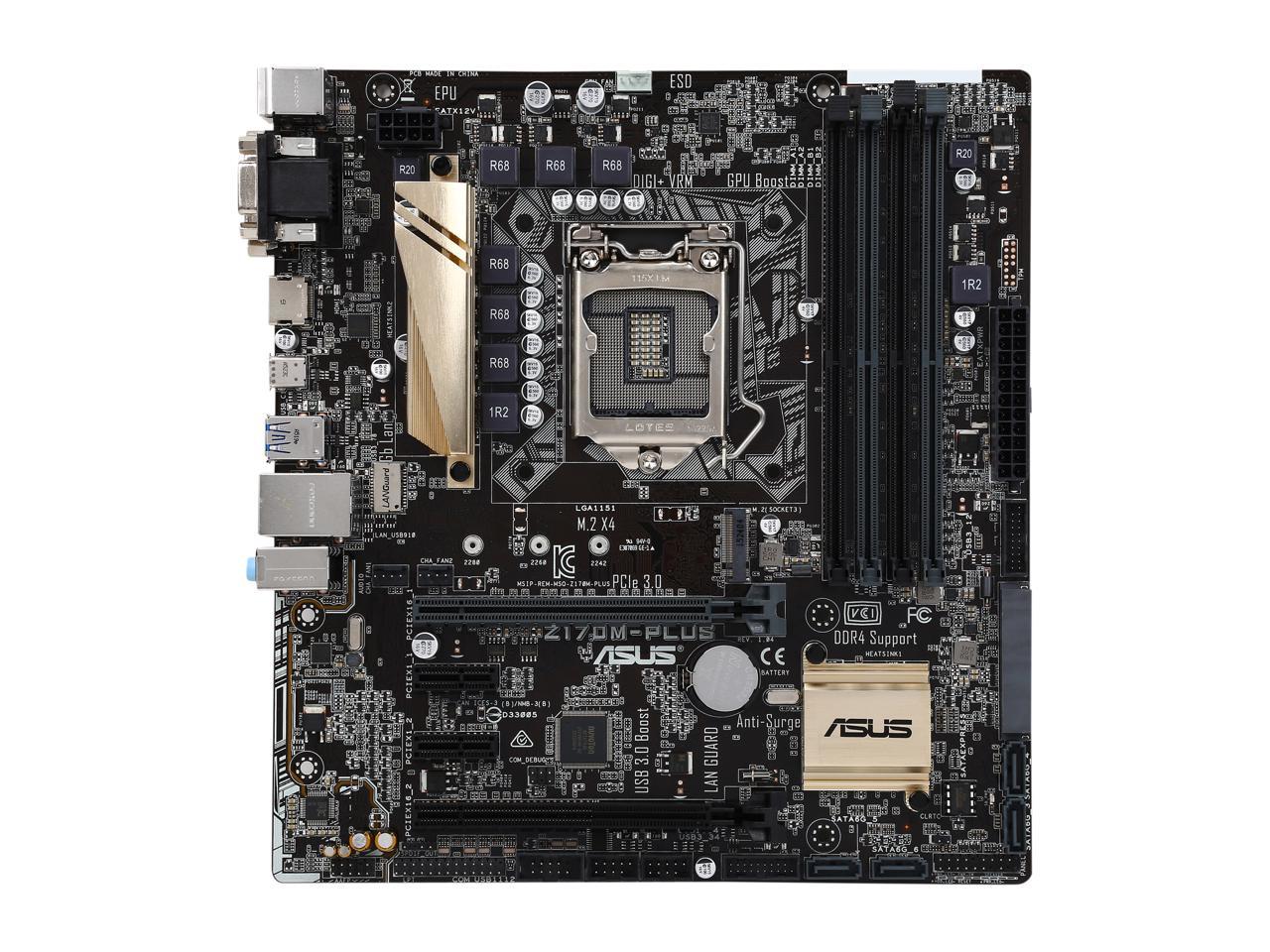 Asus z170m plus обзор