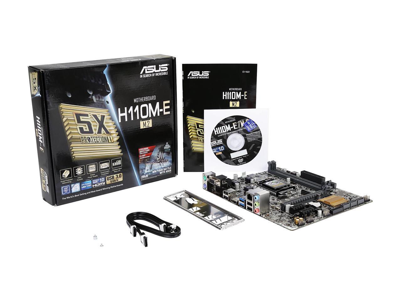 ASUS H110ME/M.2 LGA 1151 Micro ATX Motherboards Intel