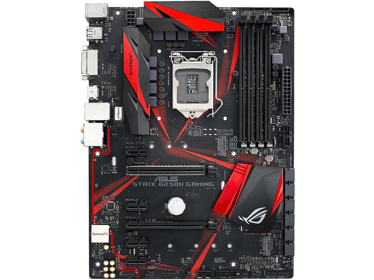 Asus b250h gaming strix обзор