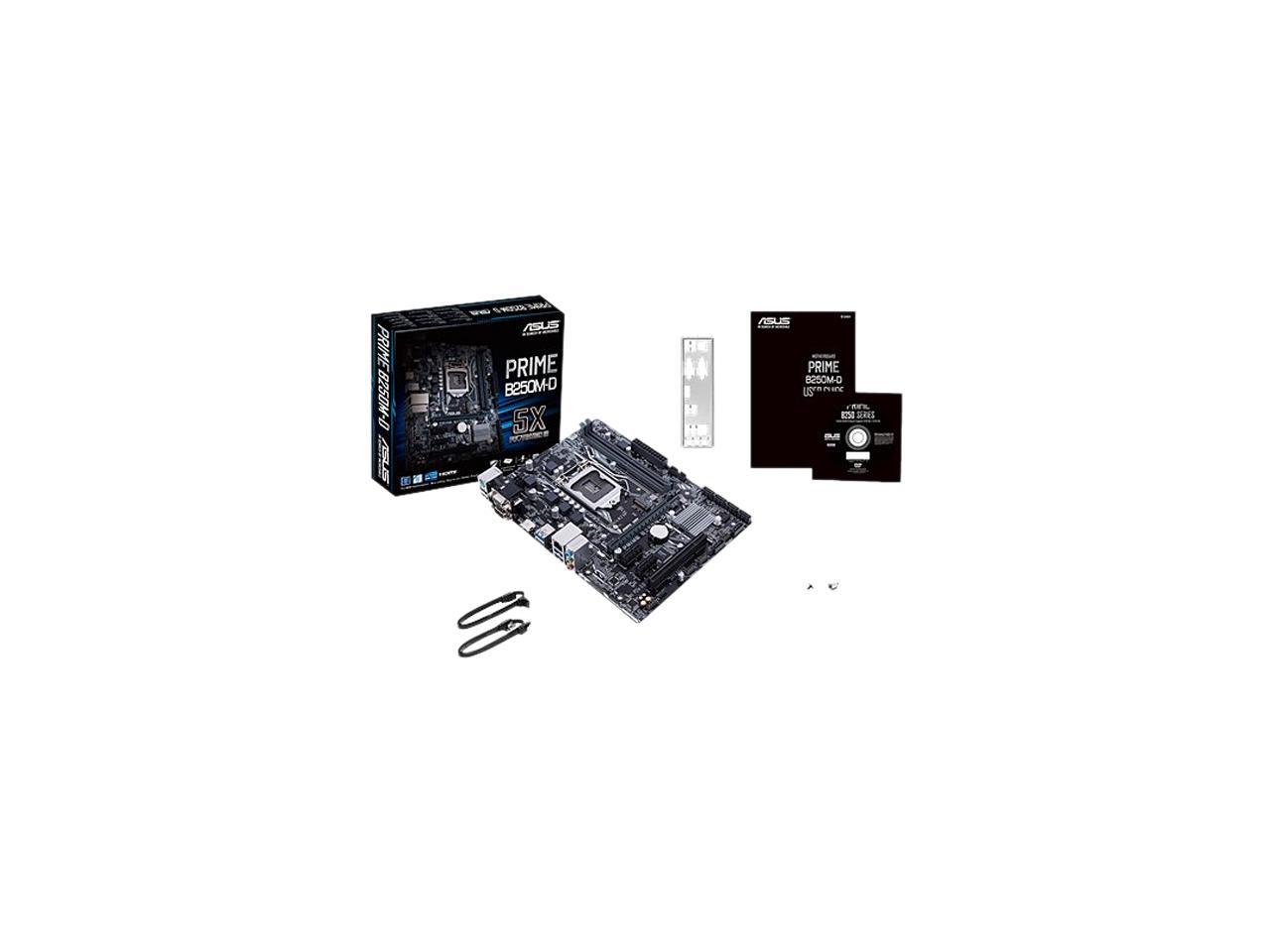 ASUS PRIME B250M-D LGA 1151 Micro ATX Intel Motherboard - Newegg.com