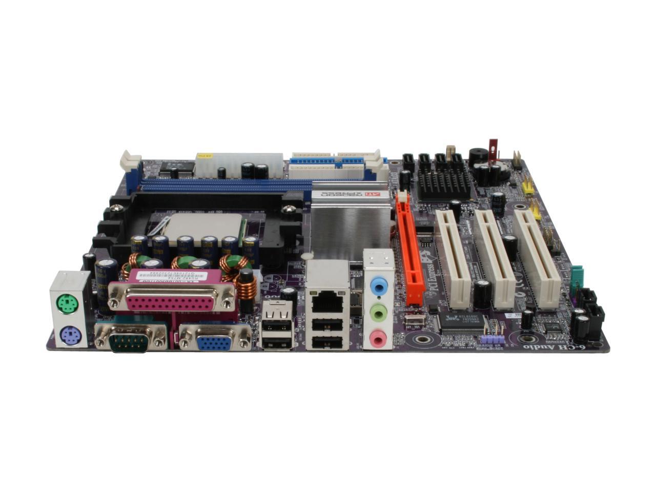 ECS RS482-M754 A 3200+ AMD Athlon 3200+ Micro ATX Motherboard / CPU ...