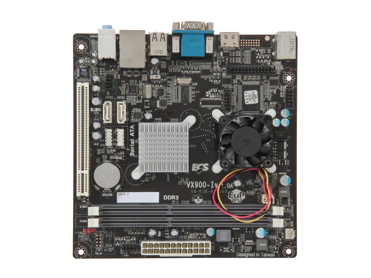 ECS VX900I (v1.0A) VIA L2007 (1.6G, 800MHz) Mini ITX Motherboard / CPU