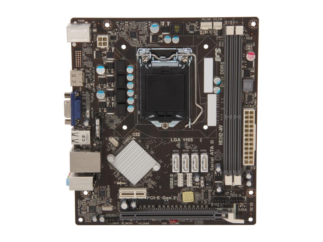 ECS H61H2-MV LGA 1155 Micro ATX Intel Motherboard - Newegg.com