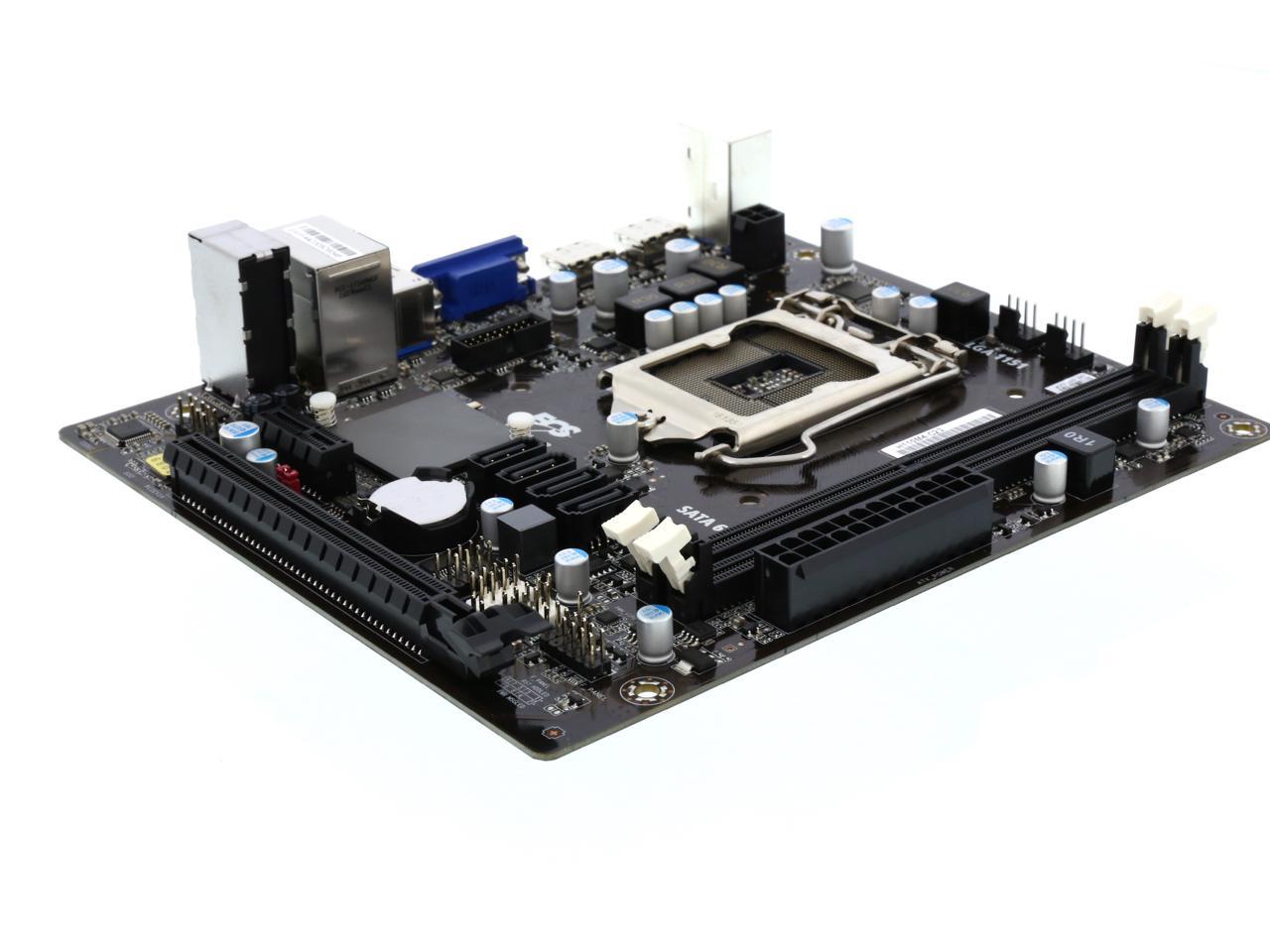 Open Box: ECS H110M4-C23 LGA 1151 Micro ATX Motherboards - Intel ...