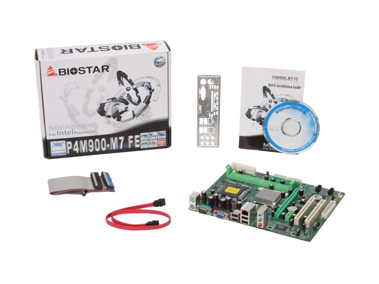 BIOSTAR P4M900-M7 FE LGA 775 Micro ATX Intel Motherboard - Newegg.com