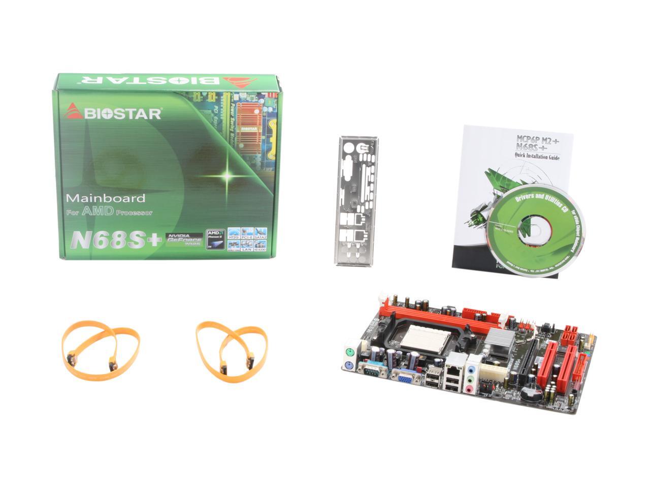 BIOSTAR N68S+ AM3/AM2+ Micro ATX AMD Motherboard - Newegg.ca