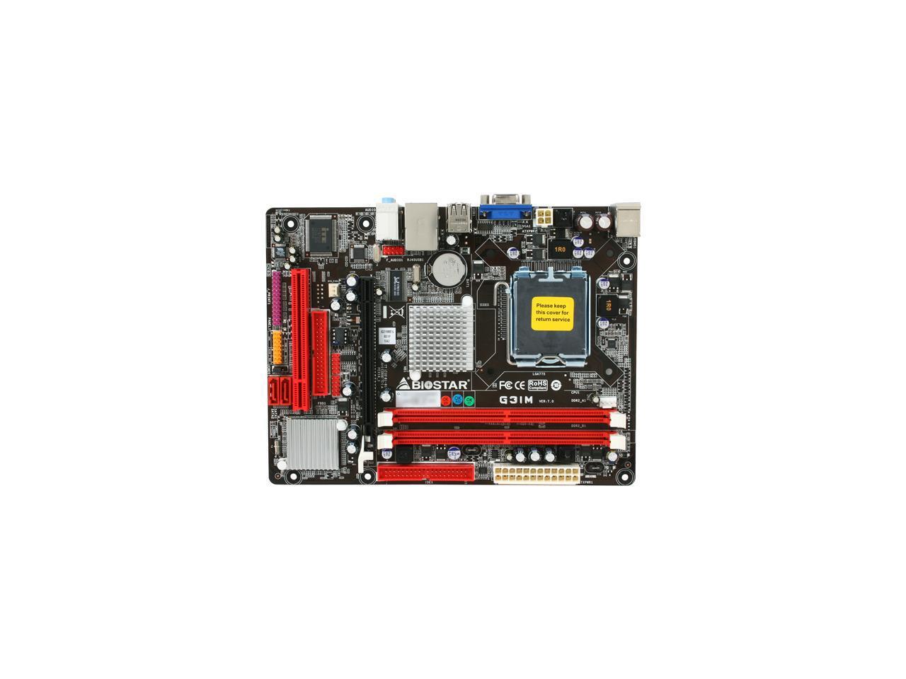 BIOSTAR G31M LGA 775 Micro ATX Intel Motherboard Newegg.ca
