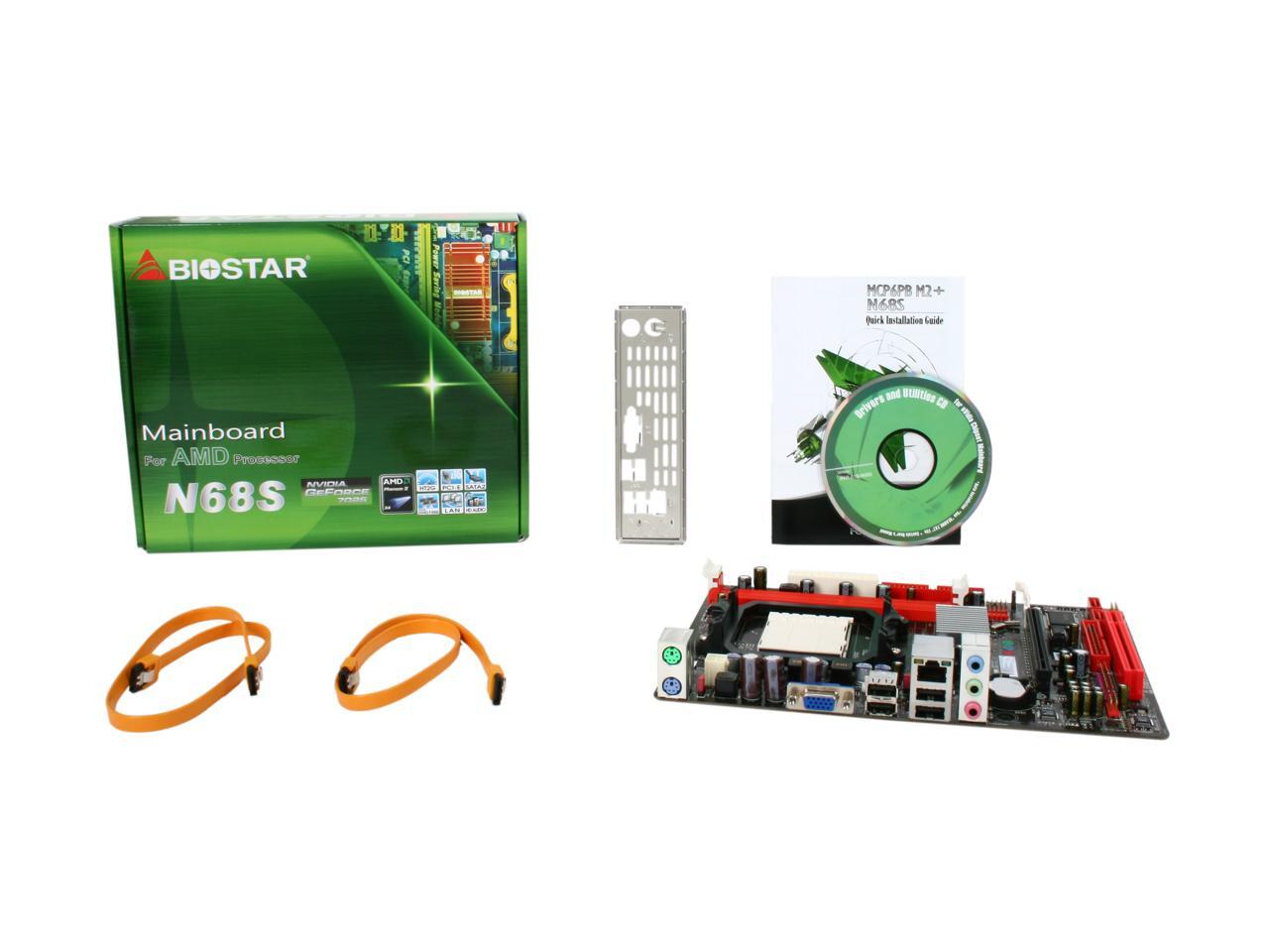 BIOSTAR N68S AM3/AM2+ Micro ATX AMD Motherboard - Newegg.com