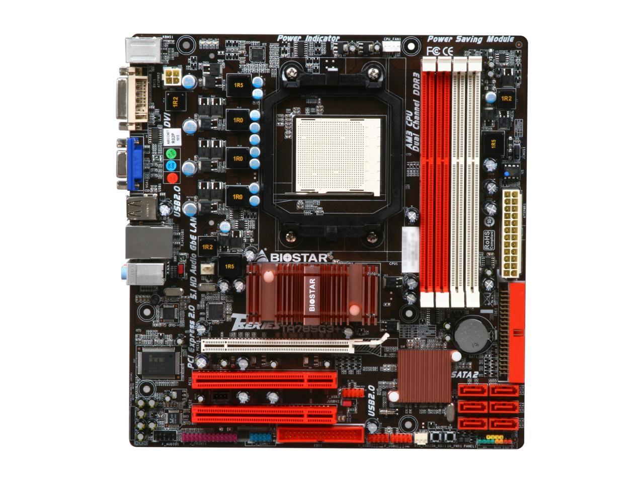 BIOSTAR TA785G3+ AM3 Micro ATX AMD Motherboard - Newegg.ca