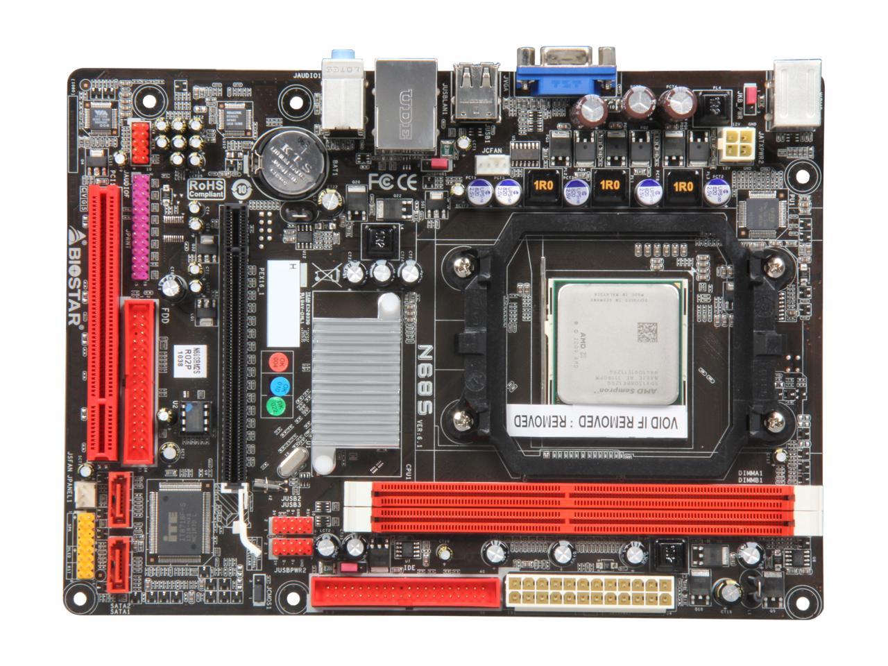 BIOSTAR COMBO6S2 AMD Sempron 130 Micro ATX Motherboard / CPU Combo