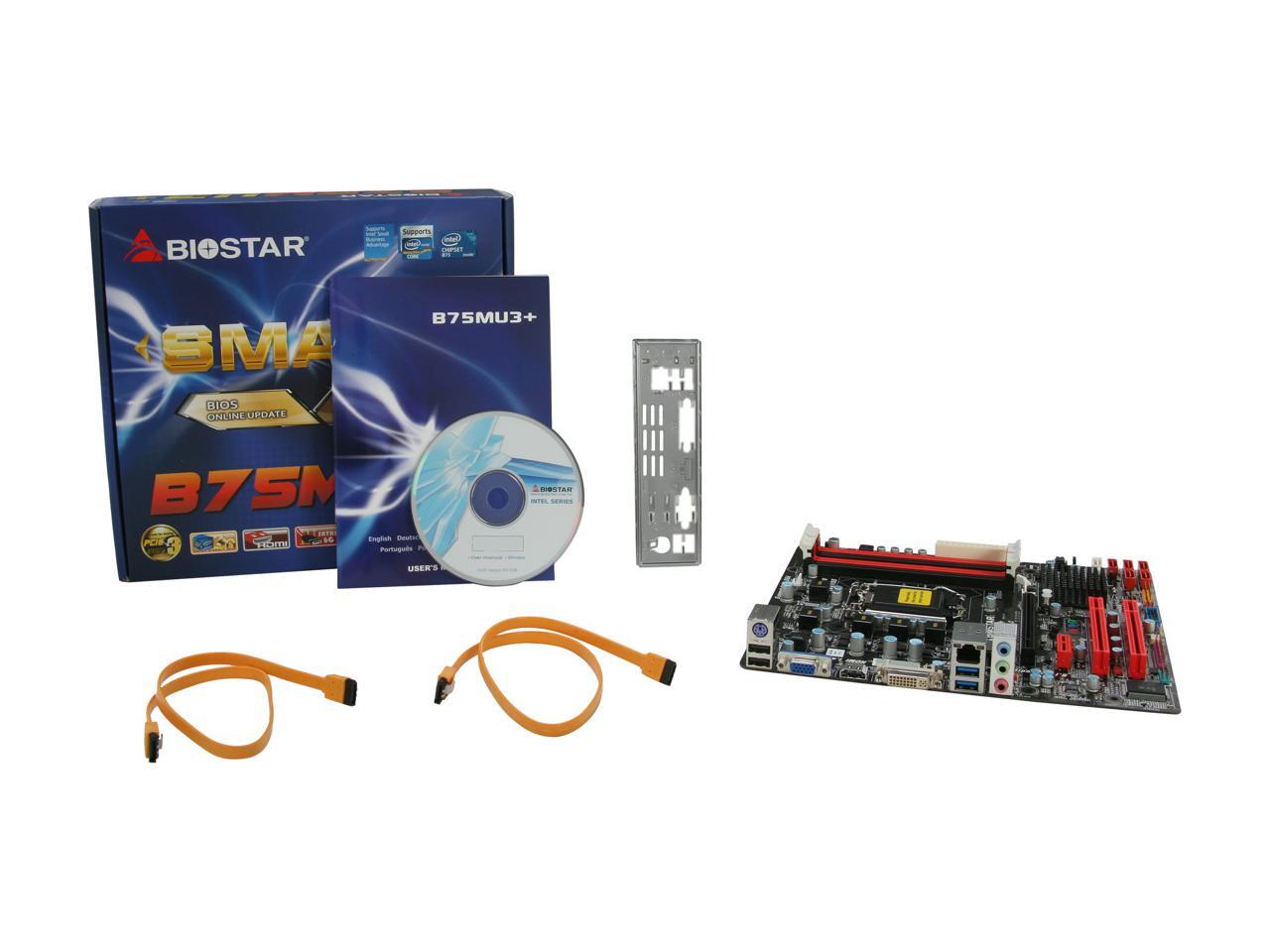BIOSTAR B75MU3+ LGA 1155 Micro ATX Intel Motherboard - Newegg.ca