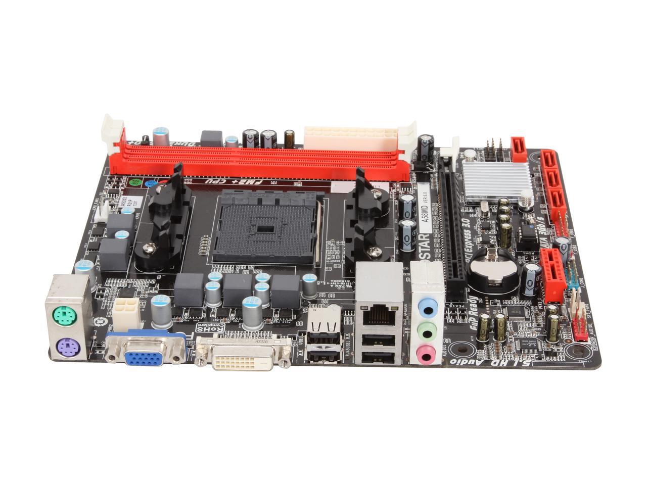 BIOSTAR A58MD FM2+ / FM2 Micro ATX AMD Motherboard - Newegg.com