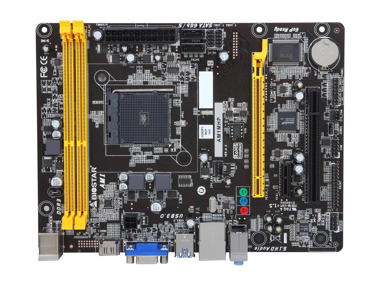 BIOSTAR AM1MHP AM1 Micro ATX AMD Motherboard