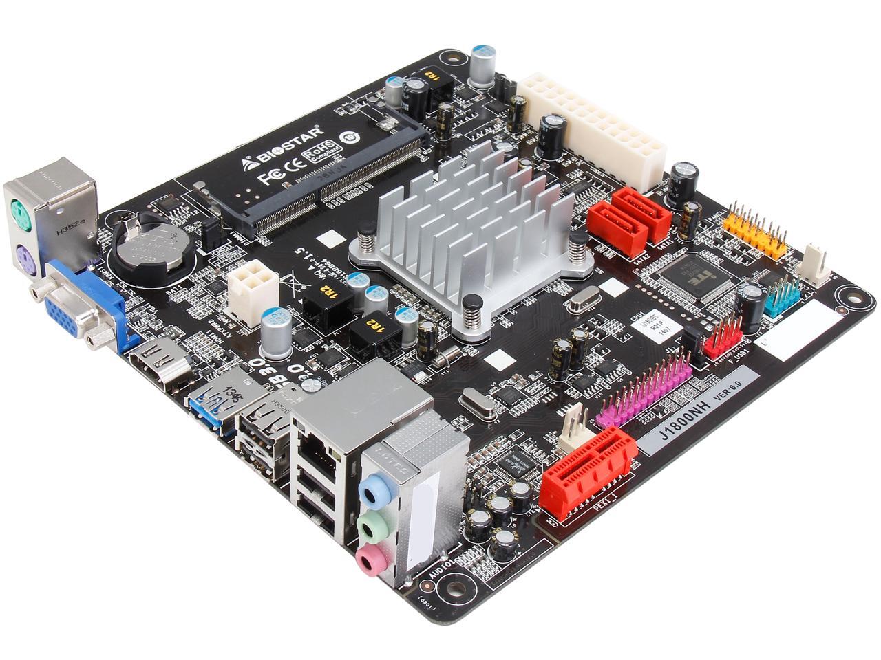BIOSTAR J1800NH Intel Celeron J1800 Dual-Core Processor Mini ITX ...