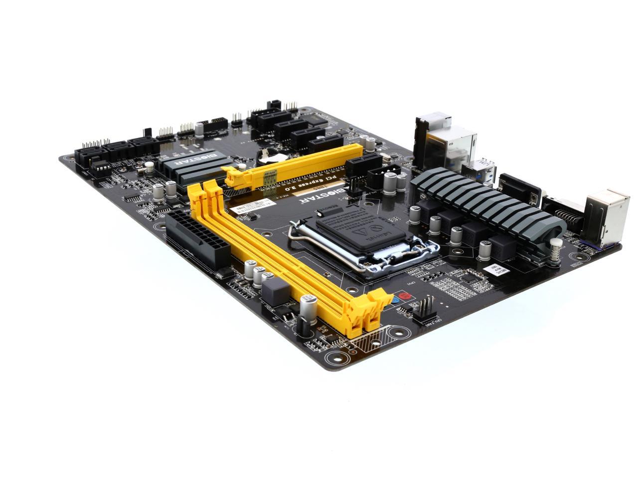 BIOSTAR TB85 LGA 1150 Intel B85 SATA 6Gb/s USB 3.0 ATX Intel Motherboards  for Cryptocurrency Mining (BTC)