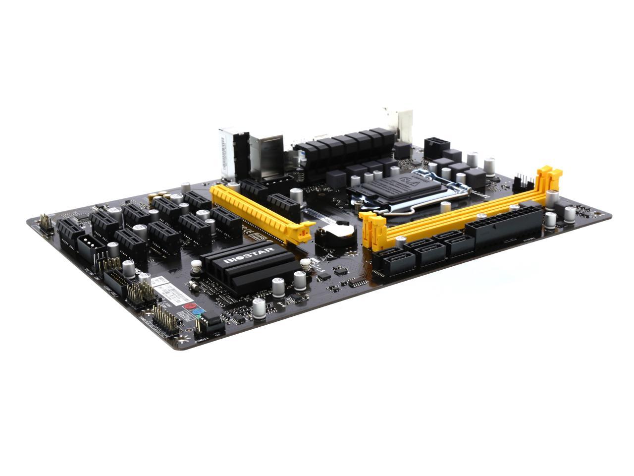BIOSTAR TB250-BTC PRO LGA 1151 Intel B250 SATA 6Gb/s USB 3.0 ATX Intel  Motherboard for Cryptocurrency Mining (BTC)