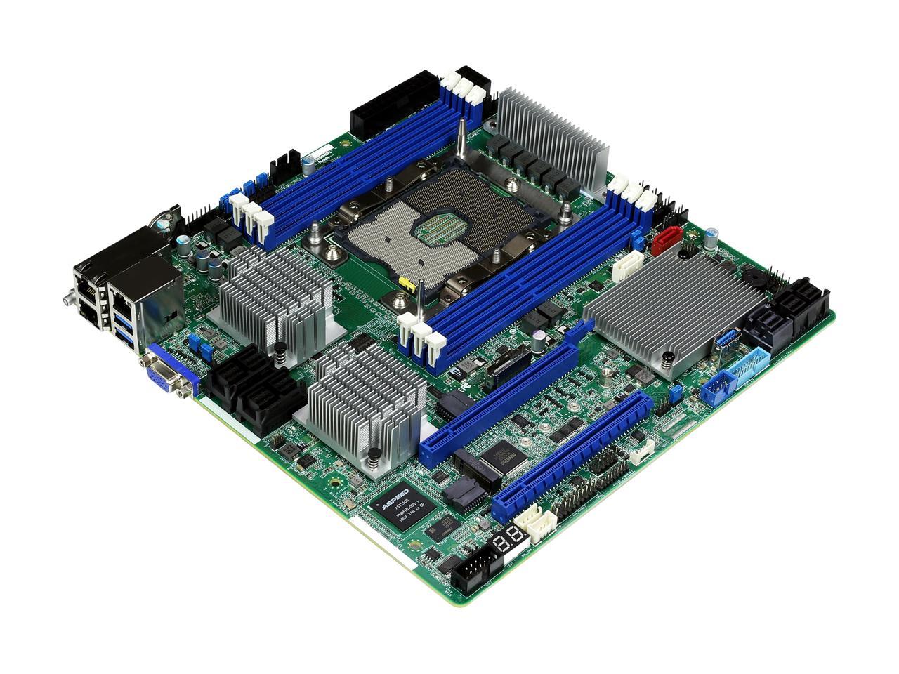 AsRock Rack EPC621D6U-2T16R Micro ATX Server Motherboard LGA3647 Intel C621  Dual 10 GLAN LSI3616