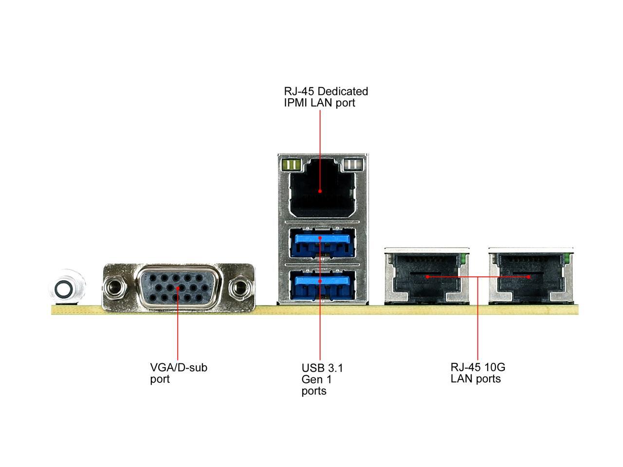 AsRock Rack EPYC3101D4I-2T Mini-ITX Server Motherboard AMD EPYC 3101 SoC 4  cores Dual 10 GLAN - Newegg.com