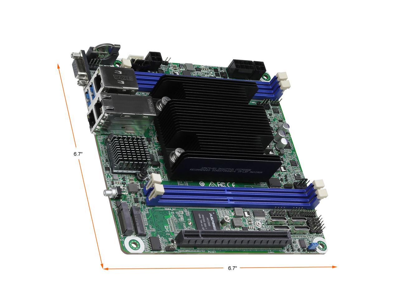 AsRock Rack D2163D4I22T MiniITX Server Motherboard Intel Xeon D2100