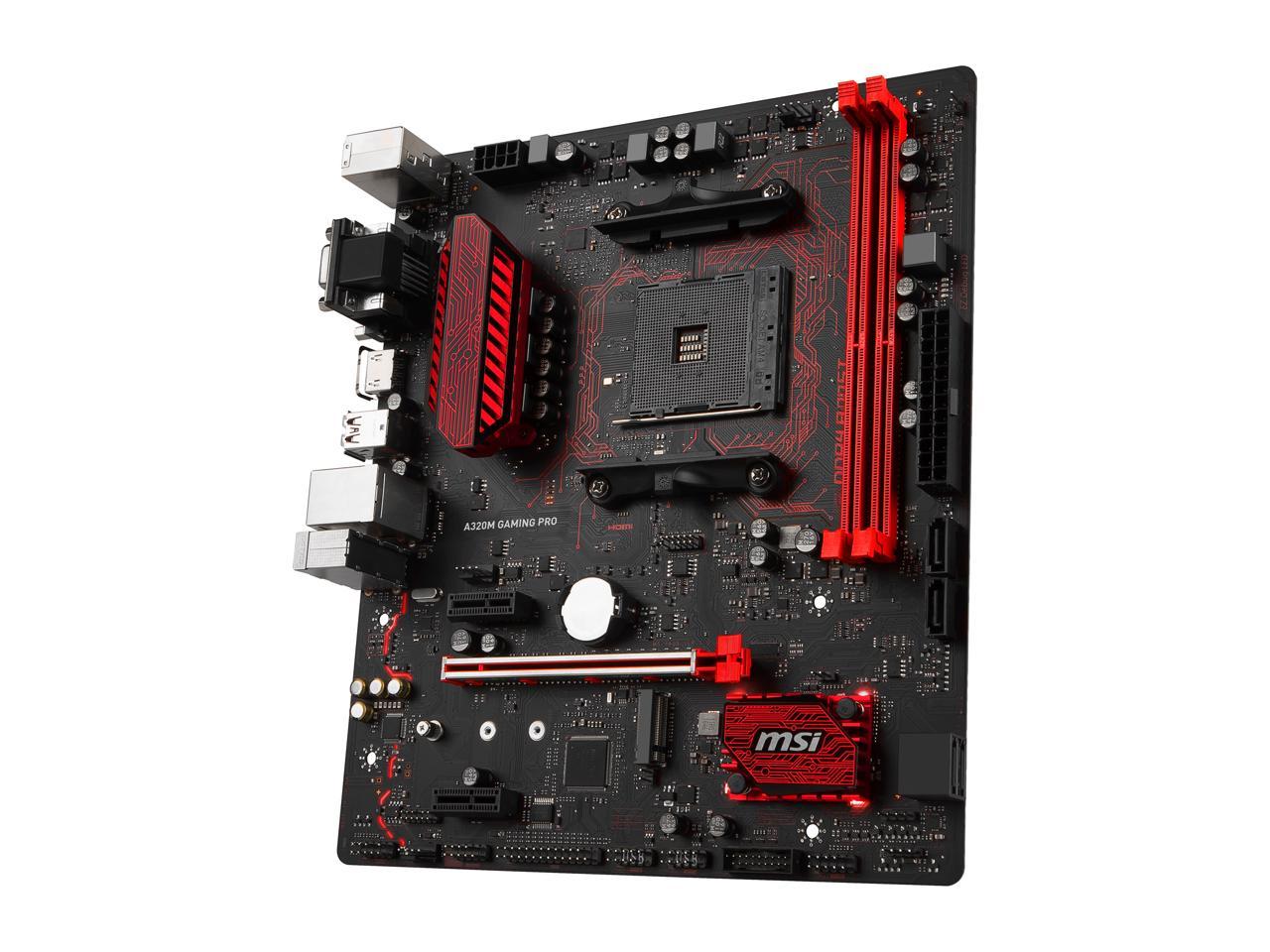 MSI A320M Gaming PRO AM4 Micro ATX AMD Motherboard 