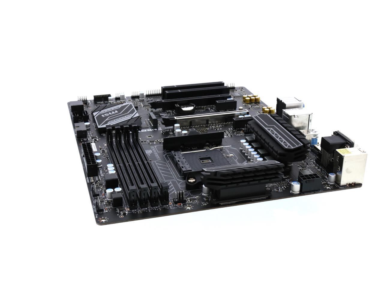 MSI PRO B350 PC MATE AM4 ATX AMD Motherboard