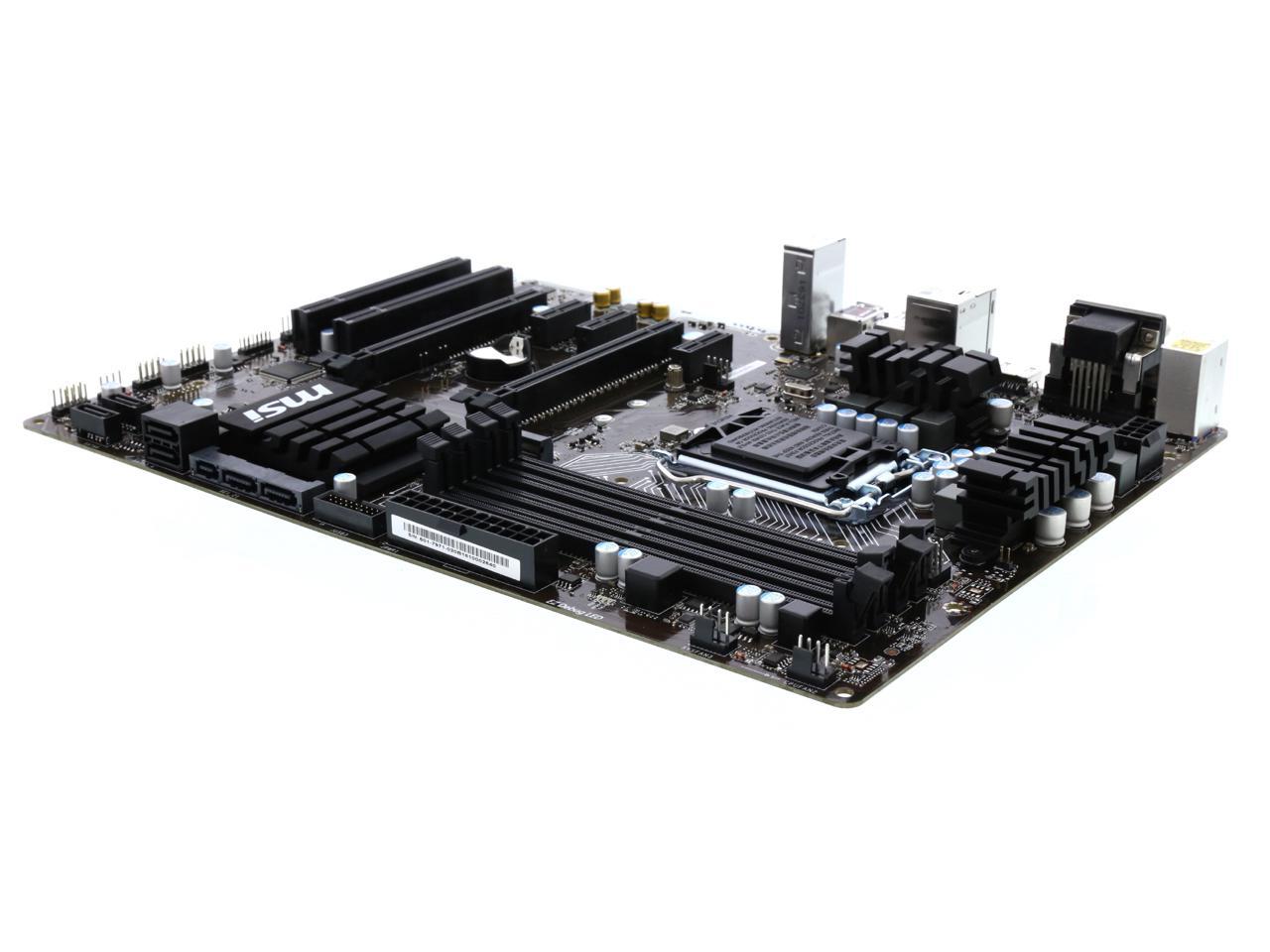 Refurbished Msi Z170a Pc Mate Lga 1151 Atx Motherboards Intel Newegg Com