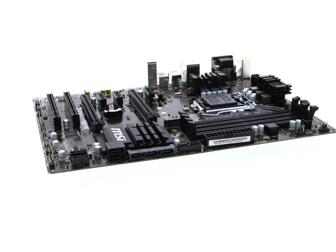 Refurbished Msi Z170a Pc Mate Lga 1151 Atx Motherboards Intel Newegg Com