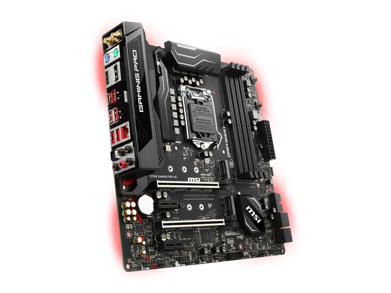 MSI Z370M GAMING PRO AC LGA 1151 (300 Series) Micro ATX Intel ...