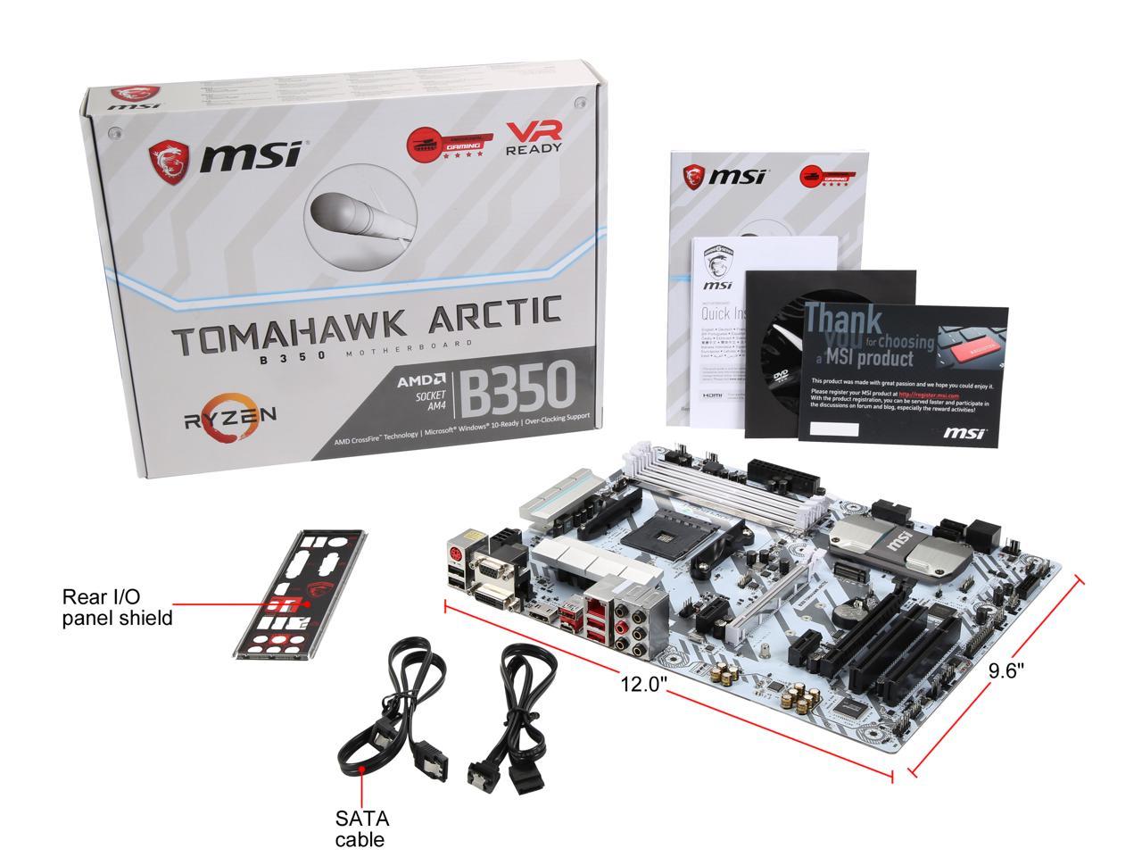 Msi b350 tomahawk arctic обзор