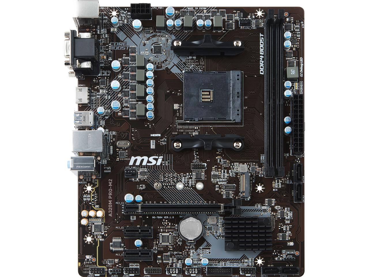 Msi a320m pro e обзор