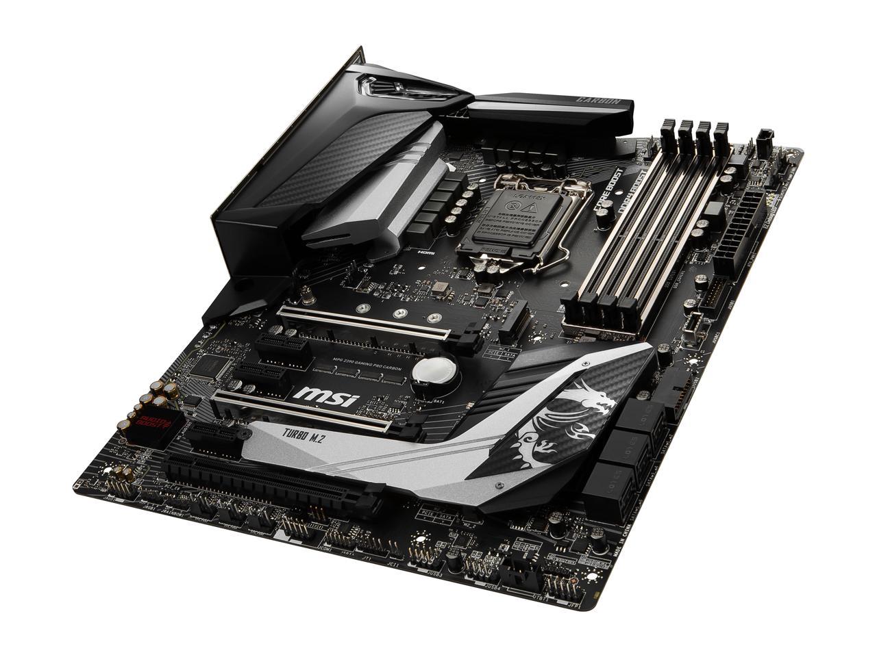 Msi Mpg Z390 Gaming Pro Carbon Lga 1151 300 Series Atx Intel Motherboard Newegg Com