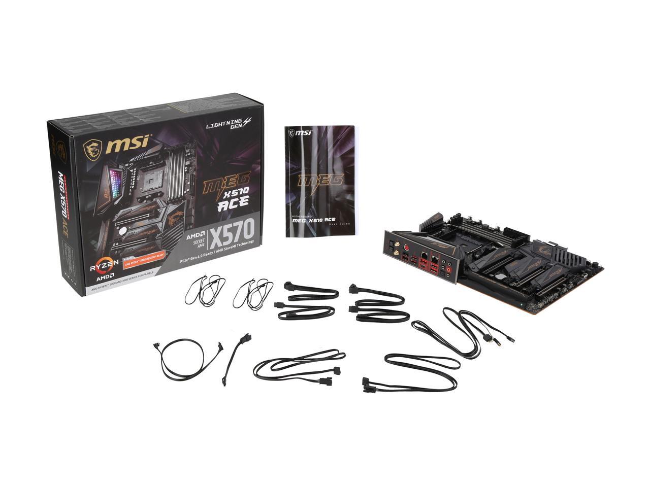 MSI MEG X570 ACE AM4 ATX AMD Motherboard - Newegg.com