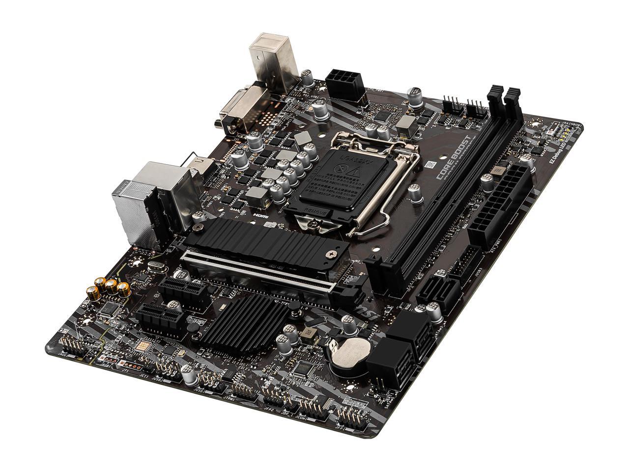 MSI PRO B460M-A PRO LGA 1200 Micro ATX Intel Motherboard 