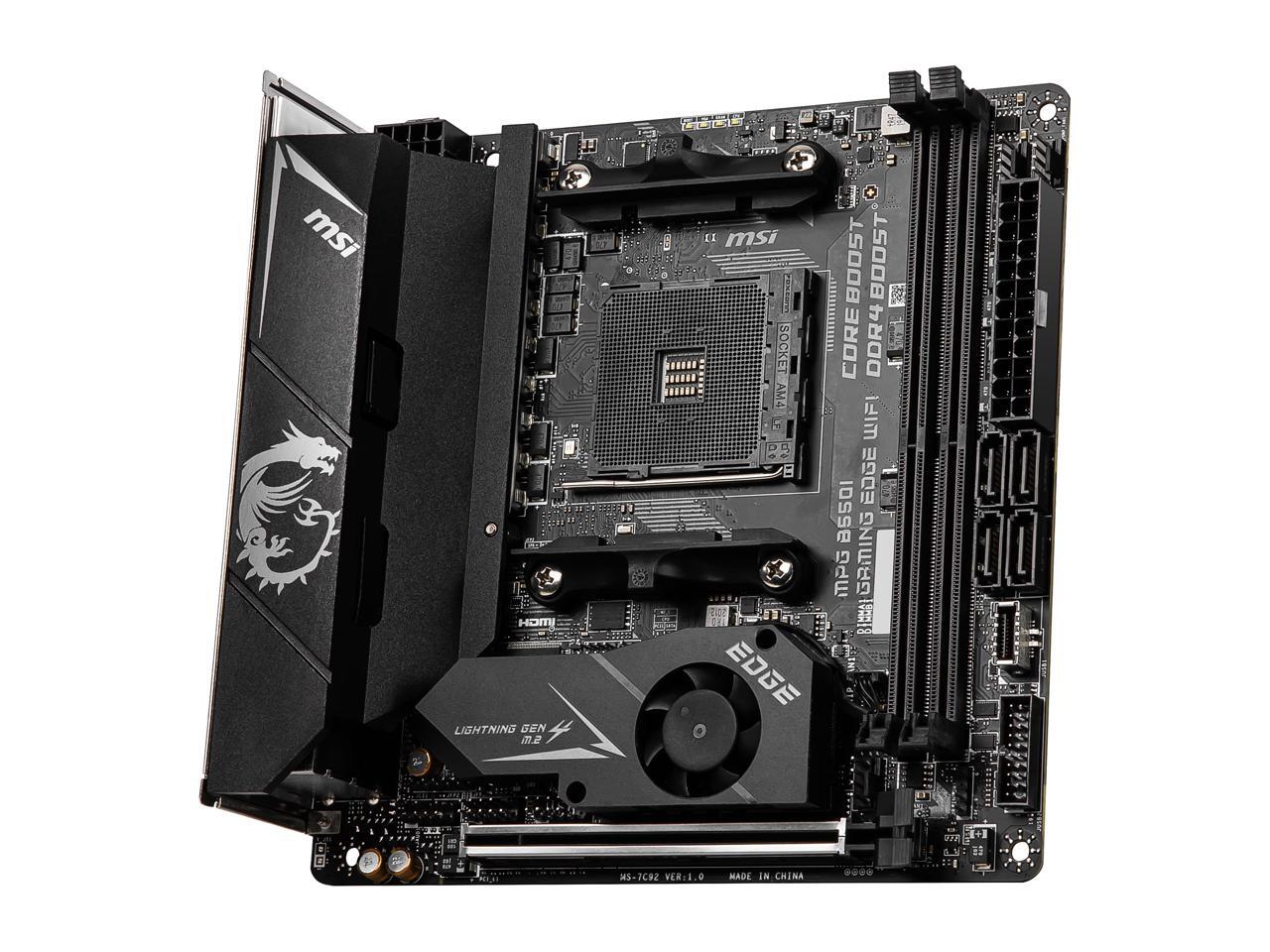 MSI MPG B550I GAMING EDGE WIFI AM4 Mini ITX AMD Motherboard Newegg.ca