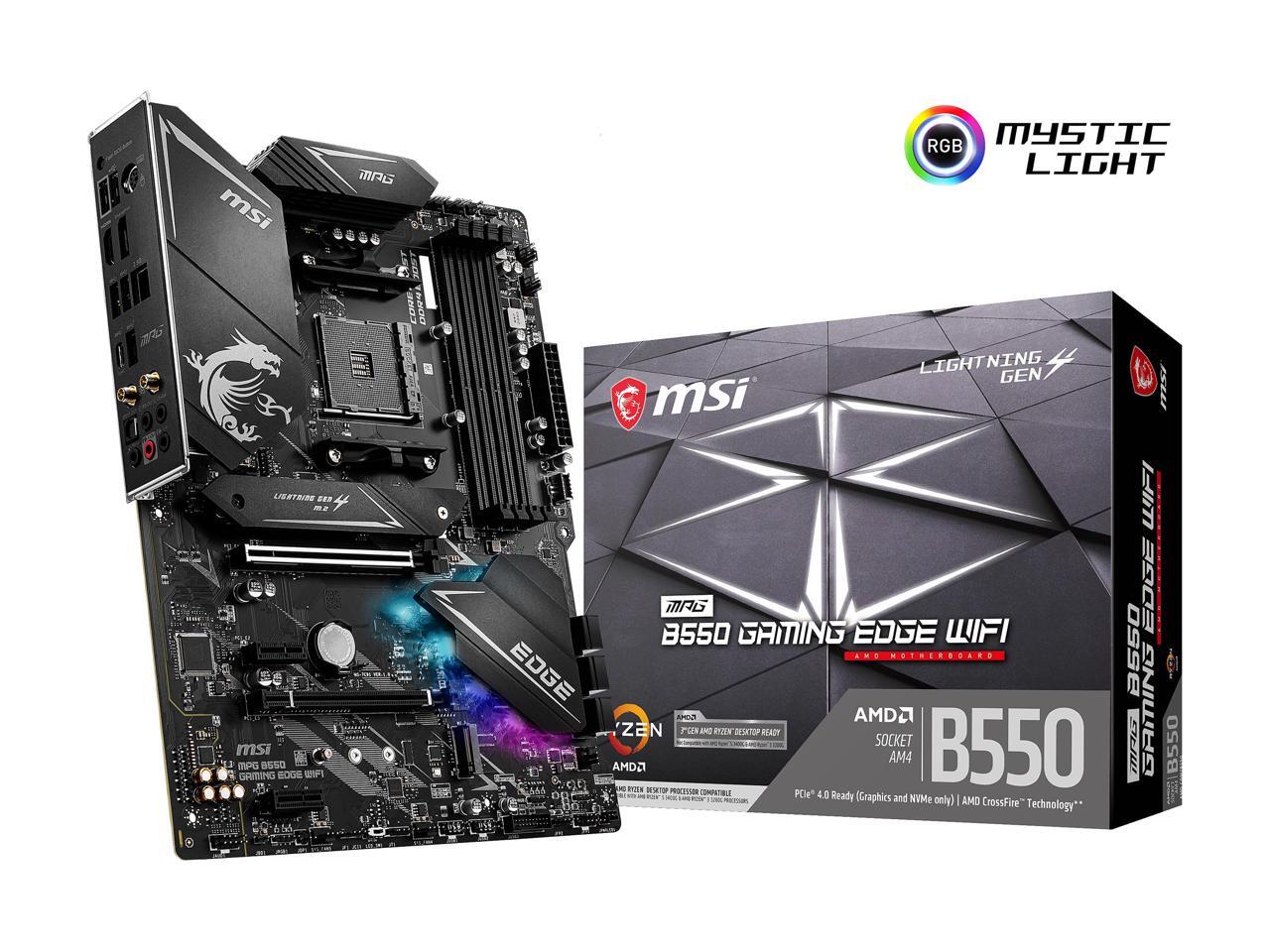 MSI MPG B550 GAMING EDGE WIFI AM4 ATX AMD Motherboard Newegg.ca