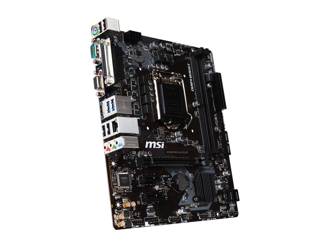 MSI PRO H310M PROVLH PLUS LGA 1151 (300 Series) Micro ATX Intel