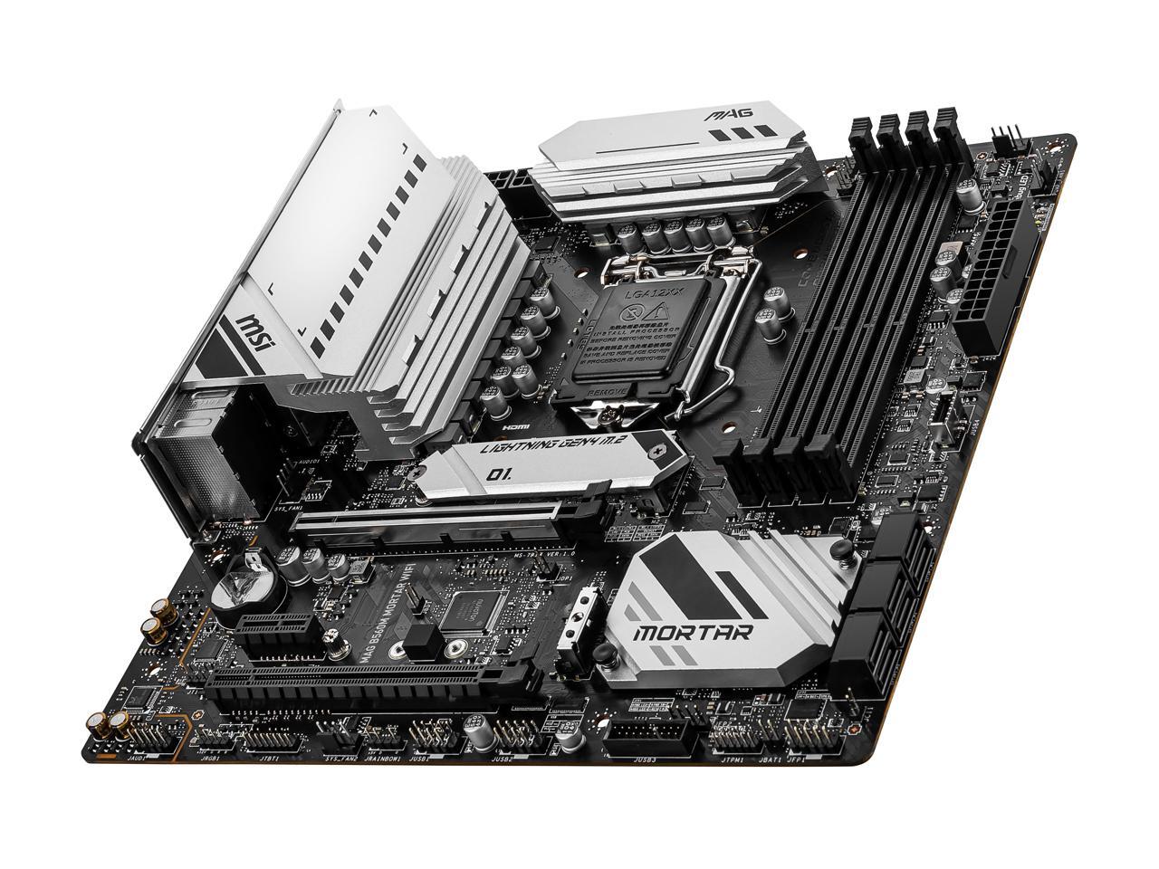 MSI MAG B560M MORTAR WIFI LGA 1200 Micro ATX Intel Motherboard - Newegg.com