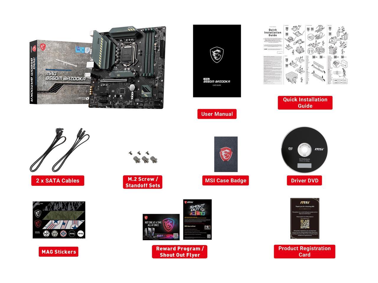 Msi b560m bazooka подключение