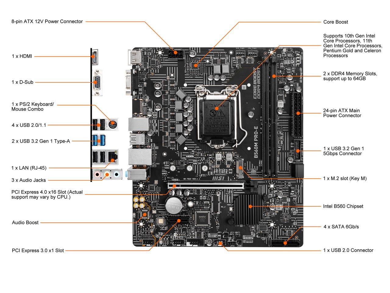 Msi B550m Pro-vdh Wifi Motherboard Manual